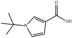 1-TERT-ブチル-1H-ピロール-3-カルボン酸 化学構造式