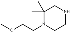 1-(2-methoxyethyl)-2,2-dimethylpiperazine, 1267076-93-6, 结构式