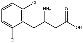 3-Amino-4-(2,6-dichlorophenyl)butyric Acid Structure