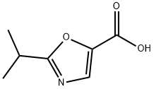 2-isopropyloxazole-5-carboxylic acid Struktur