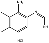 5,6-Dimethyl-1H-benzimidazol-7-amine hydrochloride Structure