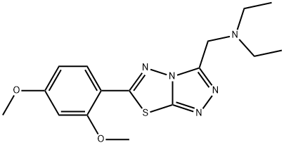 N-{[6-(2,4-dimethoxyphenyl)[1,2,4]triazolo[3,4-b][1,3,4]thiadiazol-3-yl]methyl}-N,N-diethylamine|