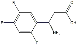 (3S)-3-AMINO-3-(2,4,5-TRIFLUOROPHENYL)PROPANOIC ACID Structure