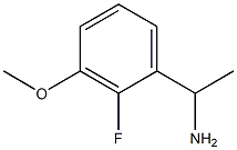 1-(2-FLUORO-3-METHOXYPHENYL)ETHAN-1-AMINE Structure