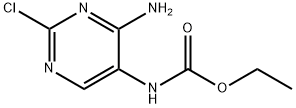 Ethyl (4-Amino-2-chloro-5-pyrimidinyl)carbamate 化学構造式