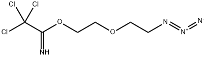 叠氮 - PEG2 - 三氯乙酰亚氨,1281695-02-0,结构式