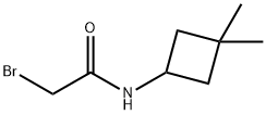 2-bromo-N-(3,3-dimethylcyclobutyl)acetamide Structure