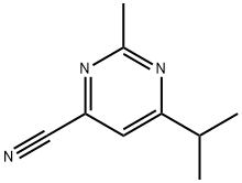 6-isopropyl-2-methylpyrimidine-4-carbonitrile Struktur
