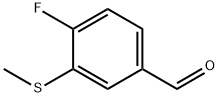 4-氟-3-(甲硫基)苯甲醛, 1289042-68-7, 结构式