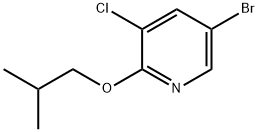 5-Bromo-3-chloro-2-isobutoxy-pyridine Struktur