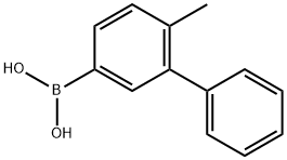 4-甲基-3-苯基苯硼酸,1293362-78-3,结构式