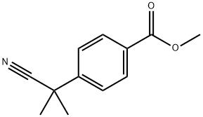 methyl 4-(2-cyanopropan-2-yl)benzoate 化学構造式