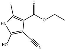 Ethyl 4-cyano-5-hydroxy-2-methyl-1H-pyrrole-3-carboxylate 结构式