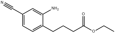 4-(2-Amino-4-cyano-phenyl)-butyric acid ethyl ester Structure