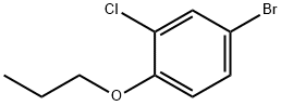 4-溴-2-氯-1-丙氧基苯 结构式