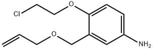 3-(allyloxymethyl)-4-(2-chloroethoxy)benzenamine Structure