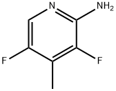 3,5-Difluoro-4-methylpyridin-2-amine, 1314514-97-0, 结构式