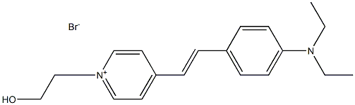 Pyridinium, 4-[2-[4-(diethylamino)phenyl]ethenyl]-1-(2-hydroxyethyl)-, bromide,1315270-31-5,结构式