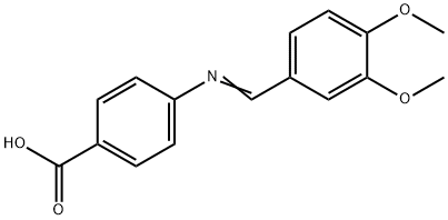 4-(VERATRYLIDENEAMINO)BENZOIC ACID Structure