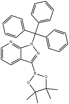 3-(4,4,5,5-Tetramethyl-1,3,2-dioxaborolan-2-yl)-1-trityl-1H-pyrazolo[3,4-b]pyridine Structure