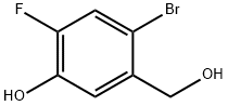 4-溴-2-氟-5-(羟甲基)苯酚,1319804-06-2,结构式