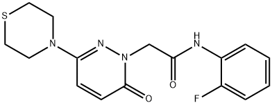 1324083-15-9 N-(2-fluorophenyl)-2-[6-oxo-3-(thiomorpholin-4-yl)pyridazin-1(6H)-yl]acetamide