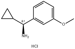 (S)-Cyclopropyl(3-methoxyphenyl)methanamine hydrochloride Struktur