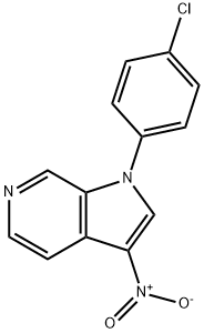 1-(4-Chlorophenyl)-3-nitro-1H-pyrrolo[2,3-c]pyridine Structure