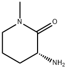 (3R)-Amino-1-methyl-piperidin-2-one 化学構造式