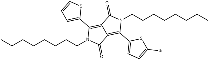 1335015-92-3 3-(5-Bromothiophen-2-yl)-2,5-dioctyl-6-(thiophen-2-yl)pyrrolo[3,4-c]pyrrole-1,4(2H,5H)-dione