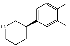 (R)-3-(3,4-difluorophenyl)piperidine Structure