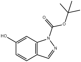 tert-Butyl 6-hydroxy-1H-indazole-1-carboxylate Structure