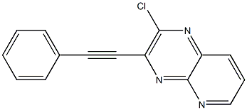 2-chloro-3-(phenylethynyl)pyrido[2,3-b]pyrazine Structure