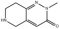 2-Methyl-5,6,7,8-tetrahydro-2H-pyrido[4,3-c]pyridazin-3-one 化学構造式