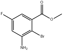 methyl 3-amino-2-bromo-5-fluorobenzoate Struktur