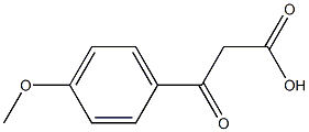 3-(4-methoxyphenyl)-3-oxopropanoic acid Struktur