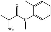 2-Amino-N-methyl-N-(2-methylphenyl)propanamide Struktur