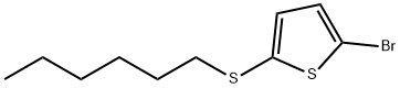 2-bromo-5-(hexylthio)thiophene Structure