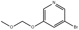 3-Bromo-5-(methoxymethoxy)pyridine 化学構造式
