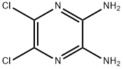 5,6-dichloropyrazine-2,3-diamine 化学構造式