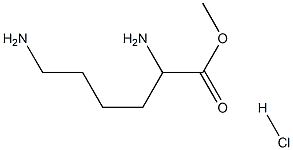 methyl 2,6-diaminohexanoate hydrochloride 化学構造式