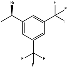 (R)-1-(1-bromoethyl)-3,5-bis(trifluoromethyl)benzene 结构式