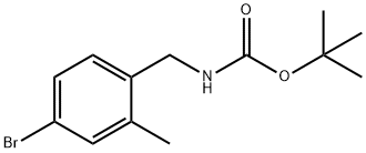 N-BOC-2-甲基-4-溴苄胺,1352896-24-2,结构式