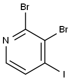 2,3-Dibromo-4-iodopyridine 化学構造式