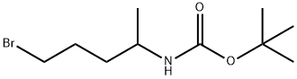 (4-Bromo-1-methyl-butyl)-carbamic acid tert-butyl ester Structure