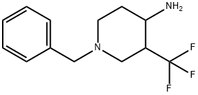 1-benzyl-3-(trifluoromethyl)piperidin-4-amine Structure