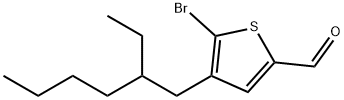 2-Thiophenecarboxaldehyde, 5-bromo-4-(2-ethylhexyl)- 化学構造式