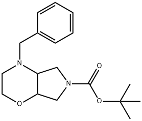 tert-butyl 4-benzyl-octahydropyrrolo[3,4-b]morpholine-6-carboxylate, 1358783-18-2, 结构式