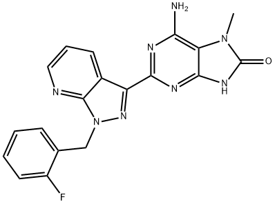 6-amino-2-(1-(2-fluorobenzyl)-1H-pyrazolo[3,4-b]pyridin-3-yl) -7-methyl-7,9-dihydro-8H-purin-8-one