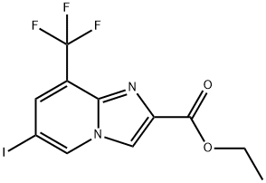 6-Iodo-8-trifluoromethyl-imidazo[1,2-a]pyridine-2-carboxylic acid ethyl ester|